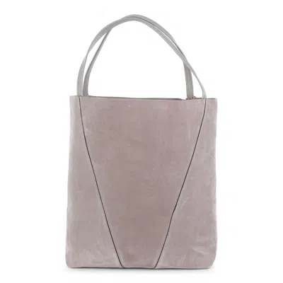Chloé Chlo Light Grey Leather Spin Totes