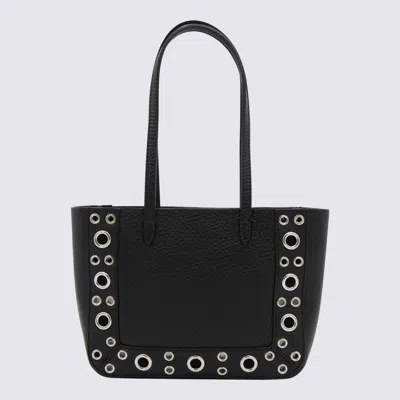 Valentino Black Leather Nellcote Totes