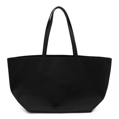 Alexander Wang Structured Black Tote Bag With Subtle Embossed Logo In Black