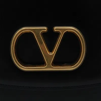 Valentino Vain Bag With Handle In Leather In Black