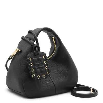 Ganni Mini Hobo Bag In Black