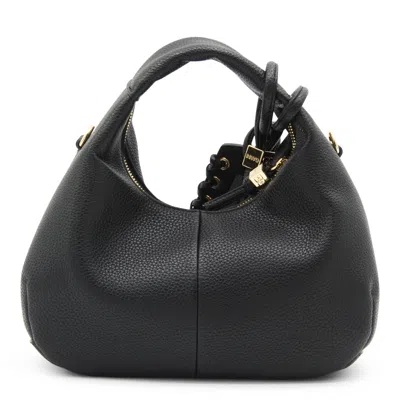 Ganni Mini Hobo Bag In Black