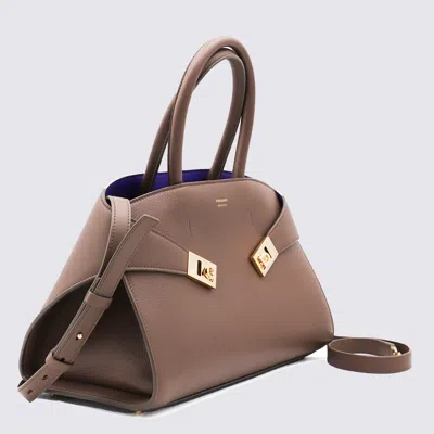 Ferragamo Structured Top Handle Shoulder Bag