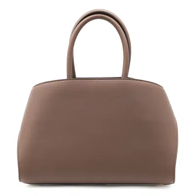 Ferragamo Structured Top Handle Shoulder Bag