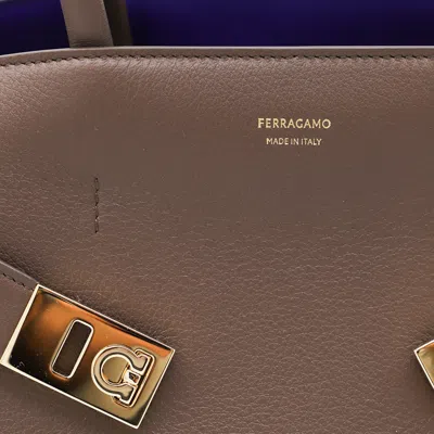 Ferragamo Structured Top Handle Shoulder Bag