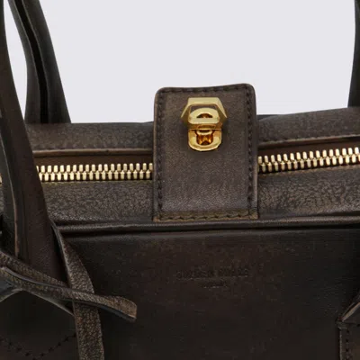 Golden Goose Vintage Leather Tote Bag With Adjustable Strap