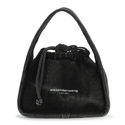 Alexander Wang Black Cotton Satchel