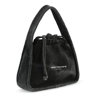Alexander Wang Black Cotton Satchel