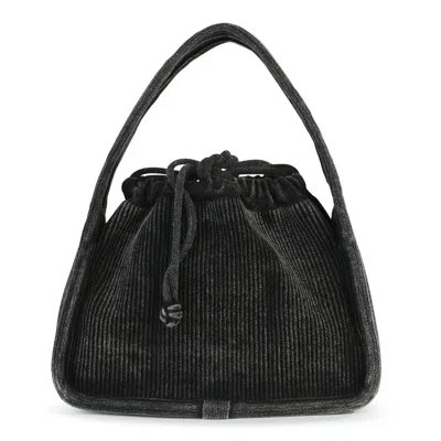 Alexander Wang Black Cotton Satchel