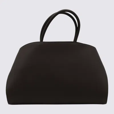 Ferragamo Brown Leather Hug Th M Top Handle Bag