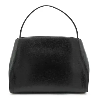 Ferragamo Maxi Grain Bicolor Structured Shoulder Bag
