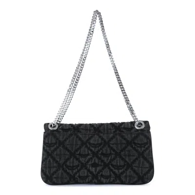 Zadig & Voltaire Rock Ii Diamond Quilted Monogram Denim Crossbody Bag