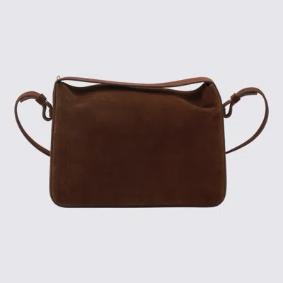 Aesther Ekme Soft Baguette Crossbody Bag 238 Suede Cocoa In Brown