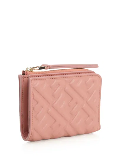 Fendi Small Wallet Sl Nap Matisse Zu Wallets Rose In Pink