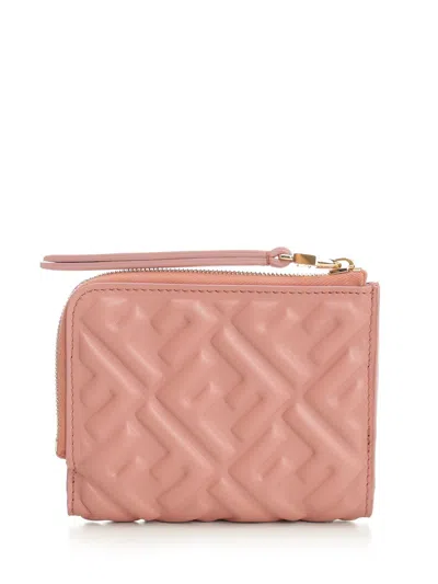 Fendi Small Wallet Sl Nap Matisse Zu Wallets Rose In Pink
