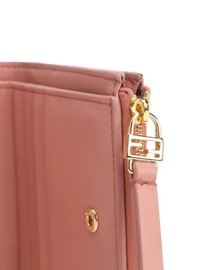 Fendi Small Wallet Sl Nap Matisse Zu Wallets Rose In Pink