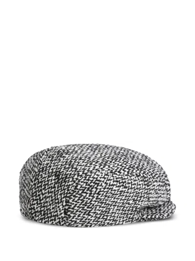 Dolce & Gabbana Baker Boy Hat In Gray