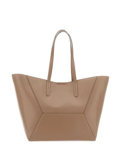 Brunello Cucinelli Geometric Panel Shoulder Bag With Top Handles