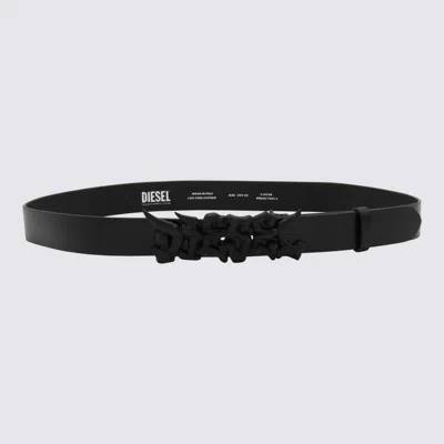 Diesel Belts Blacks And Greys In Black