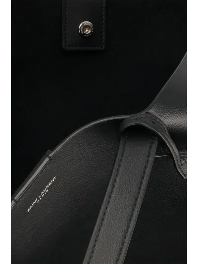 Saint Laurent Bold Rectangular Tote Bag With Dual Handles