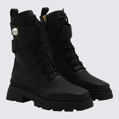 Jimmy Choo Chunky Sole Ankle Boots With Strap Detail In Black