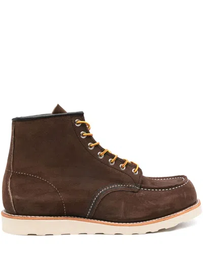 Red Wing 6-inch Classic Moc Boot Black Oxblood Mesa In Brown