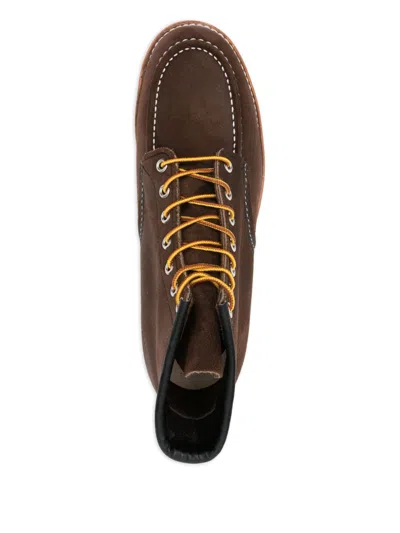 Red Wing 6-inch Classic Moc Boot Black Oxblood Mesa In Brown