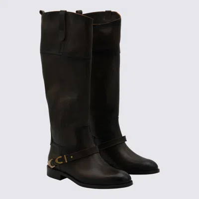 Golden Goose Stivali Dark Brown/beige
