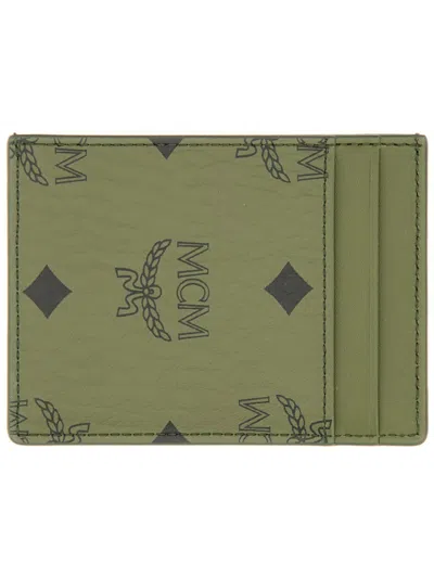 Mcm Brown Polyurethane Cotton Wallet
