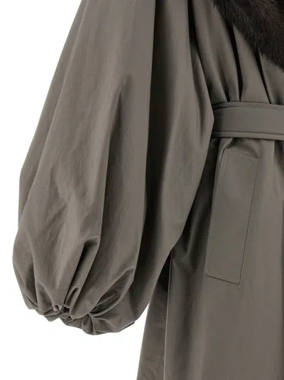 Magda Butrym Coat 07 Coats And Trench Coats Gray In Blue