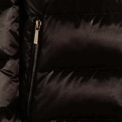 Moorer Insulated Jackets With High Collar And Pockets In Black