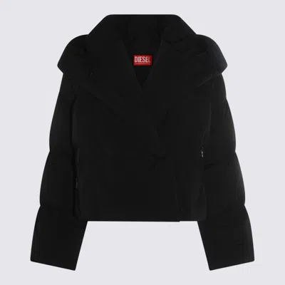 Diesel Coats Blacks And Greys In Black