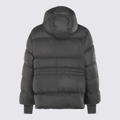 Fabiana Filippi Hooded Quilted Down Jacket Drawstring Detail In Gray