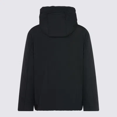 Jil Sander Insulated Hooded Long Sleeve Outerwear In Black