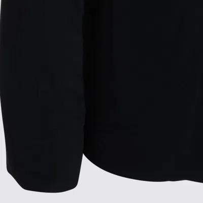 Jil Sander Insulated Hooded Long Sleeve Outerwear In Black