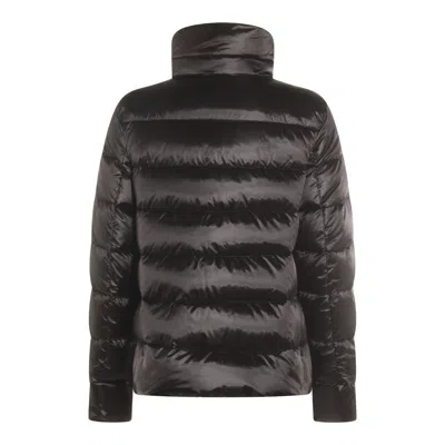 Moorer Insulated Jackets With High Collar And Pockets In Black
