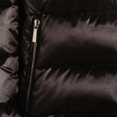 Moorer Insulated Jackets With High Collar And Pockets In Black