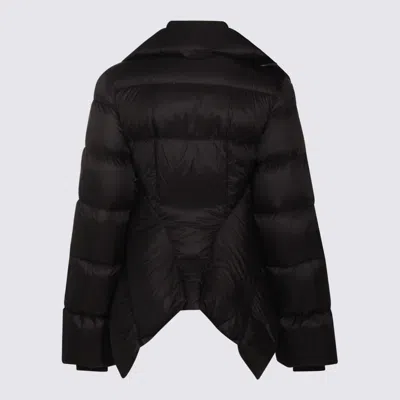 Rick Owens Coats Blacks And Greys In Black