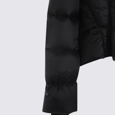 Rick Owens Coats Blacks And Greys In Black