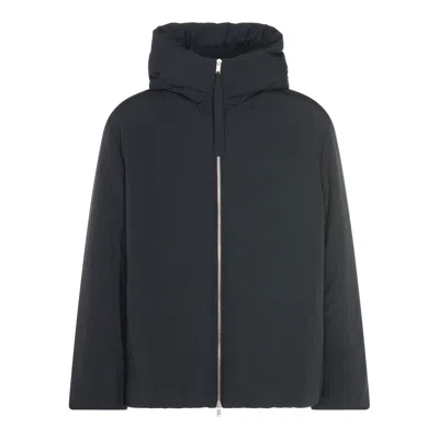 Jil Sander Coats Blacks And Greys In Black