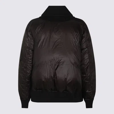 Sacai Wool Insert Bomber Jacket In Black