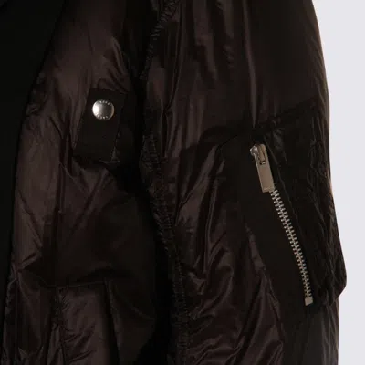 Sacai Wool Insert Bomber Jacket In Black