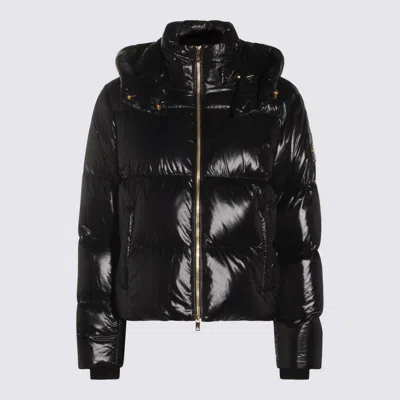Moose Knuckles Moonstone Hooded Puffer Jacket In Black