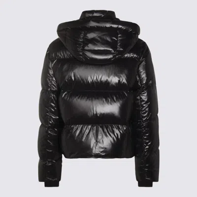 Moose Knuckles Moonstone Hooded Puffer Jacket In Black