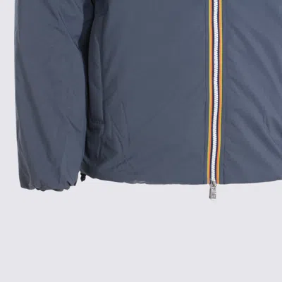 K-way Insulated Jackets With Hood And Pockets In Blue