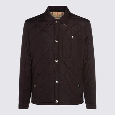 Burberry Insulated Jackets With Front Pockets And Long Sleeves In Brown