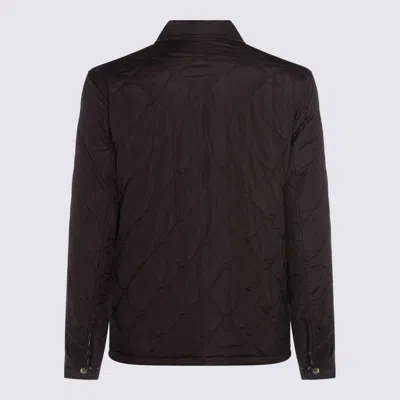 Burberry Insulated Jackets With Front Pockets And Long Sleeves In Brown