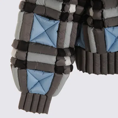 Raxxy Coats Blue And Green In Gray