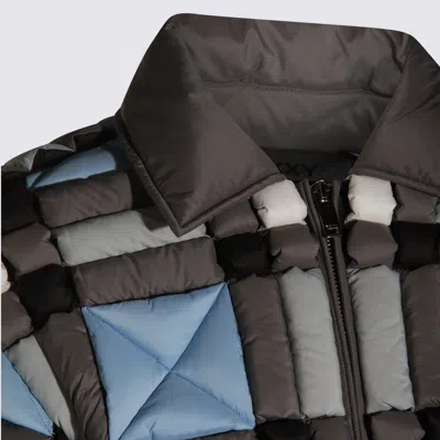 Raxxy Coats Blue And Green In Gray