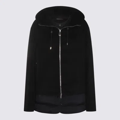 Moorer Hooded Long Sleeve Down Jacket With Pockets